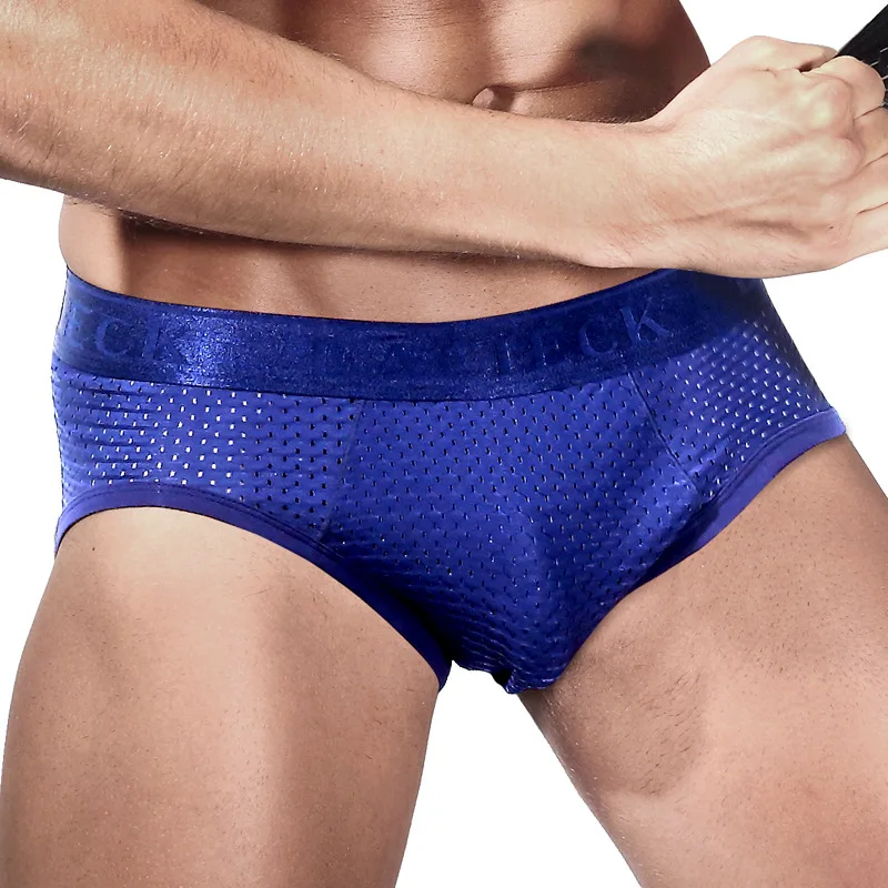 

Sexy Men Briefs Mesh Breathable Mens Underwear Briefs Bamboo Fiber Pouch Silk Panties Erotic Male Underpants Slip Homme Push Up