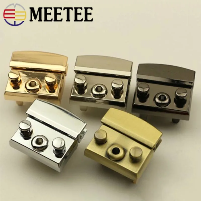 

5Pcs Handbag Bag Locks Buckle Fashion Twist Turn Lock Snaps For DIY Replacement Bags Purse Clasp Closure Accessories