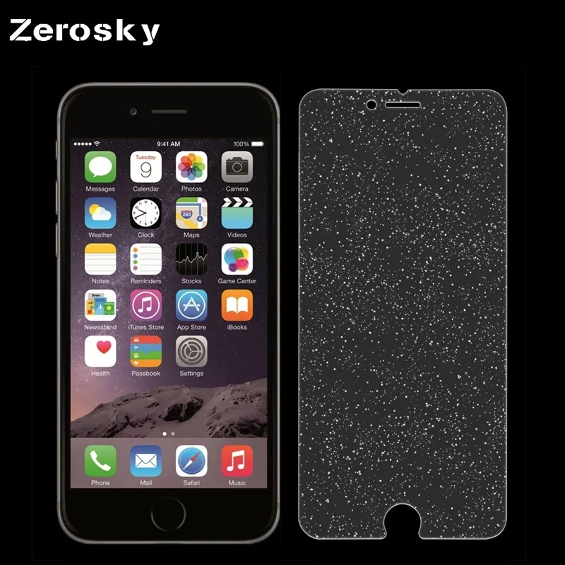 

Zerosky 0.26mm Diamond Glitter Tempered Glass Screen Protector Toughened Protective Film For iPhone 6 6s/6plus 6splus 7/7plus