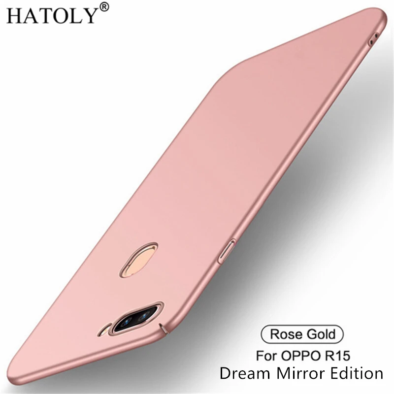 

For Smooth Cover OPPO R15 Pro Case Ultra-thin Hard PC Protective Back Case for OPPO R15 Dream Mirror Free Shipping HATOLY 6.28
