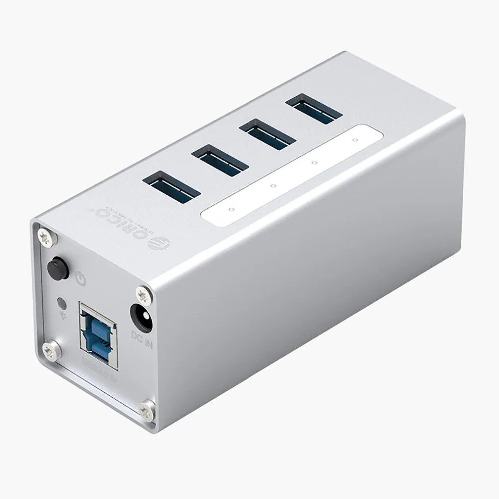 

Oricoa A3H4-V2-SV USB 3.0 Hub 4 Port 5 Gbps High Speed Transmission for Laptop AU EU UK US Plug