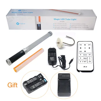 

Mcoplus LE-R320 CRI95+ 2000LM Magic Tube Light Led Video Wand Lighting with NP-F550 Battery for Photography as Ice Light