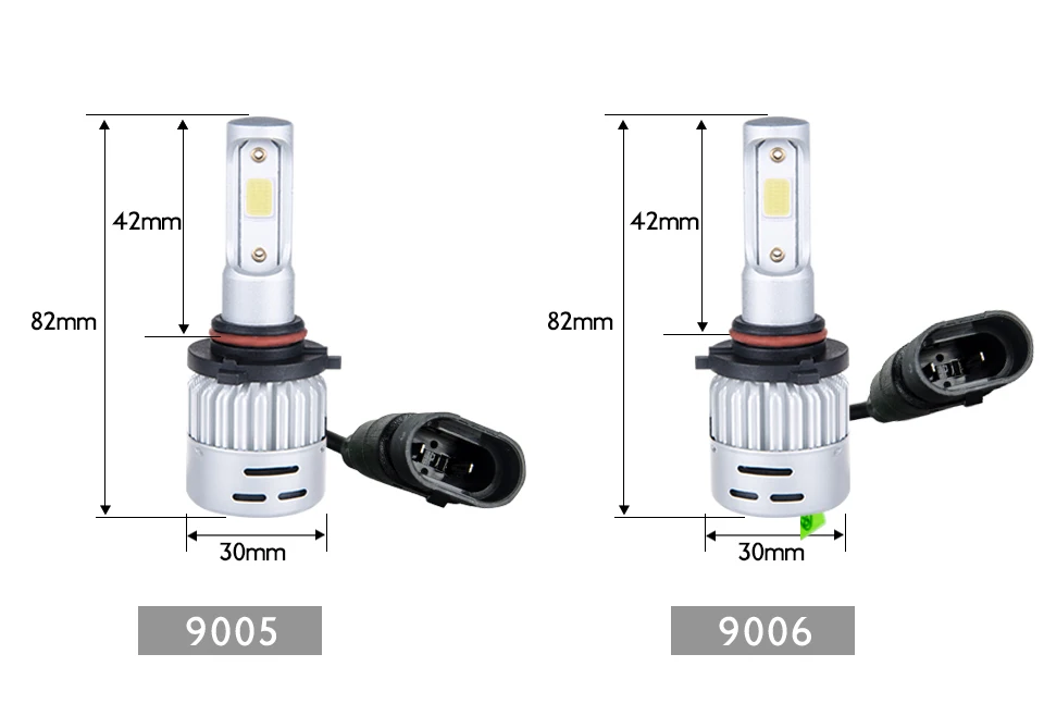 VooVoo 2Pcs H4 LED H7 H11 H8 9006 HB4 H1 H3 HB3 Auto Mini Car Headlight Bulbs 72W 8000LM Automobiles Car Styling 6500K 4300K (22)