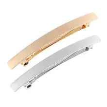 2 шт./упак. длинные шпильки гальванические заколки для волос I образный зажим для волос из сплава для девочек для укладки женских волос(золотой+ серебристый