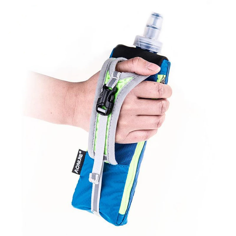 AONIJIE corriendo tetera Paquete de deportes al aire libre bolso de la botella de agua de los hombres ciclismo Running de tetera bolsa con 500 ml de agua frasco