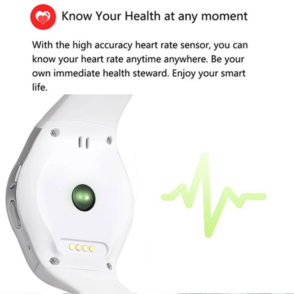 NEW 2019 Bluetooth Smart Watch KW18 Men Women Support Heart Rate Monitor SIM LET 3G TF Card Smartwatch for Android IOS PK QW09