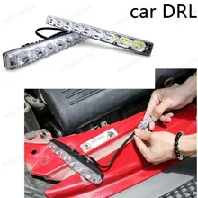 2 шт(1 пара) светодиодный сверхмощный алюминиевый Водонепроницаемый белый свет 12 V с turn9 светодиодный s AUTO дневного света