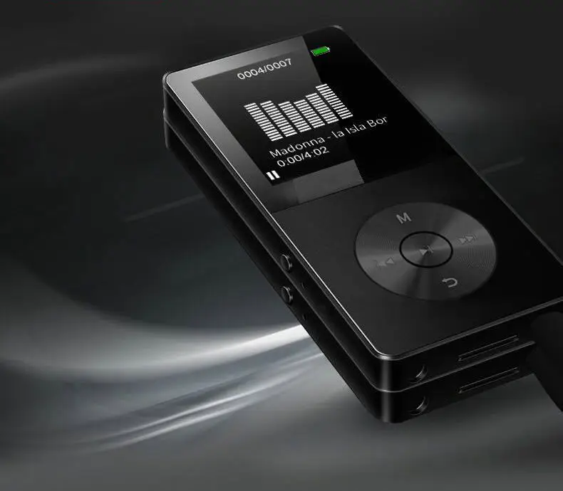 HiFi металлический ультратонкий MP3 MP4 музыкальный плеер встроенный динамик 16 Гб 1,8 дюймов экран может поддерживать sd-карту 128 ГБ с видео