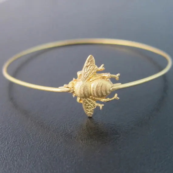 

Bumble Bee Bangle New Arrival Fashion Alloy Insect Bracelets Jewelry for Women YP2426
