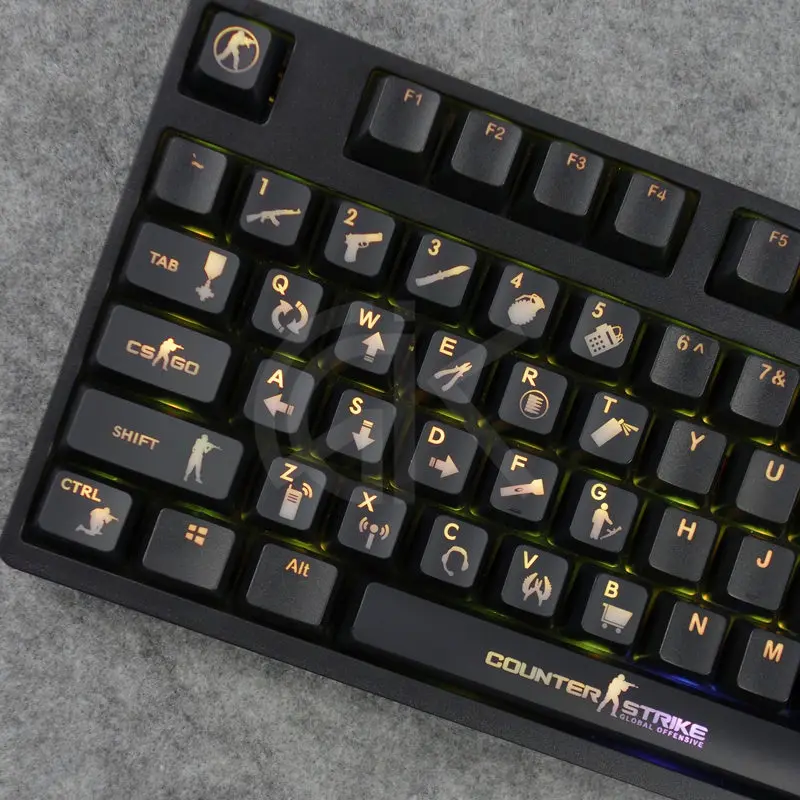 קלידים Keycaps CSGO Keyset Backlit Cherry MX Key Caps For MX Switches