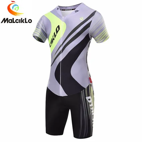 Malciklo Pro Team триатлонный костюм мужской велоспорт шерстяной облегающий костюм комбинезон Велосипедное трико наборы Ropa Ciclismo велосипедная одежда - Цвет: A045L