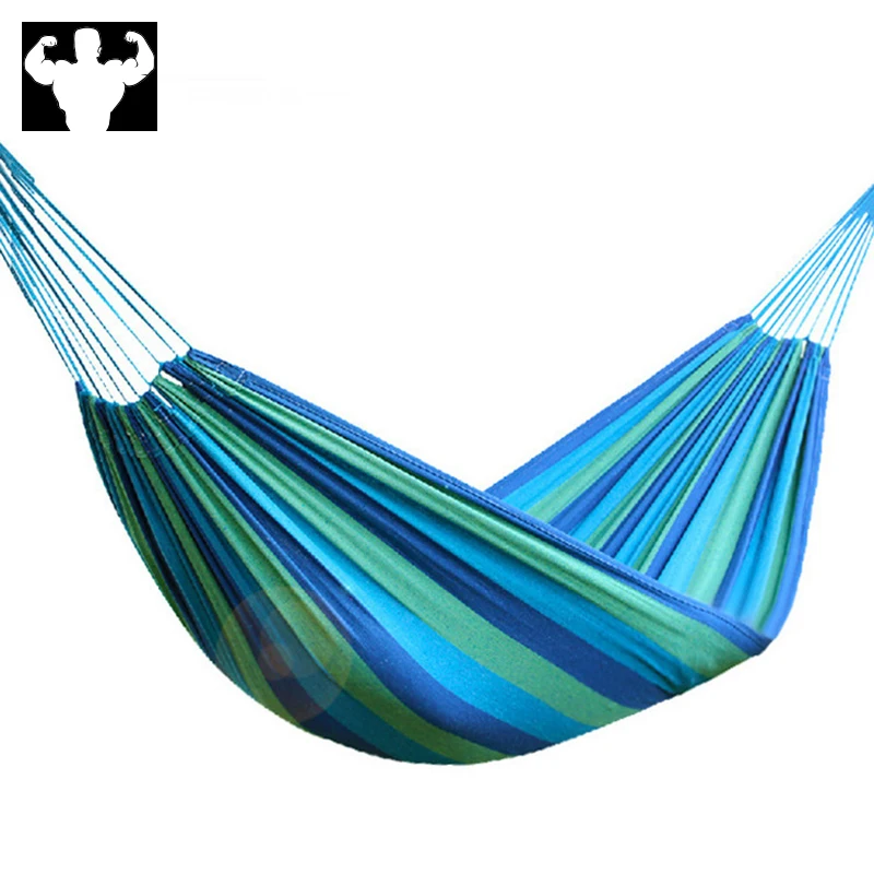 

Single hammock portable outdoor camping hammock high-intensity parachute fabric hanging bed hunting sleeping swing