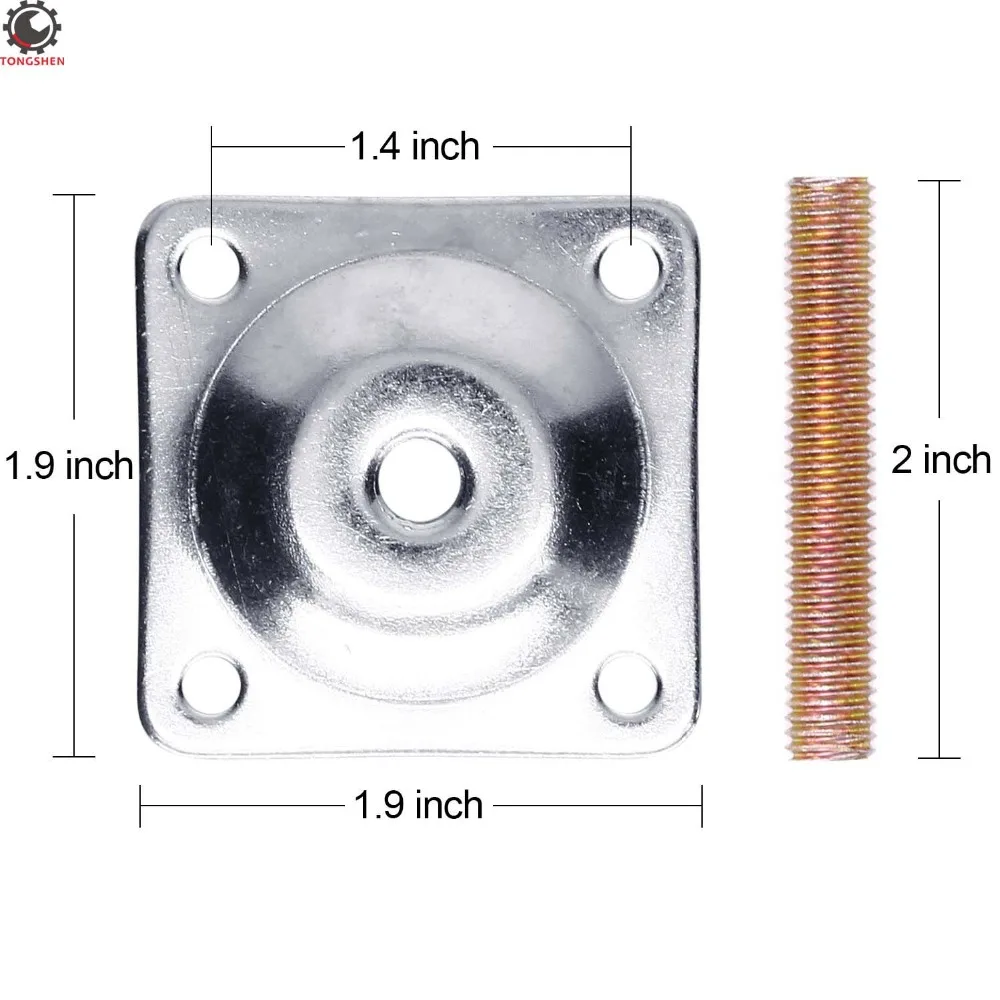 4 комплекта монтажные пластины для ног мебель для ног крепления пластины t-пластины для дивана ножки с крепления для подвесных деталей Винты укрепляют слабую мебель R