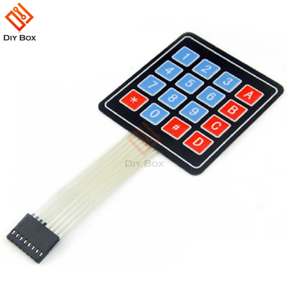 

10Pcs 4 x 4 Matrix Array 16 Key Membrane Switch Key pad Key board for Arduino AVR PIC