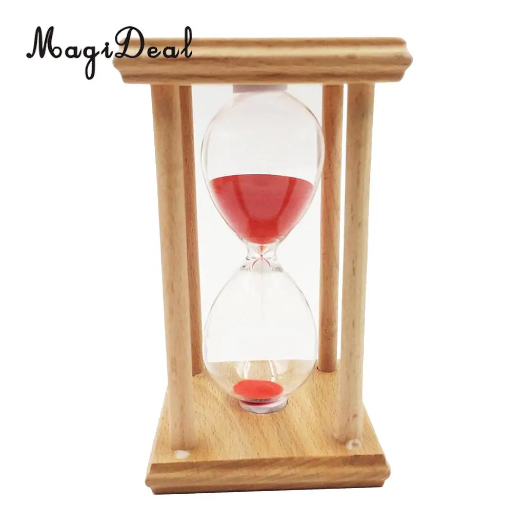 Hourglass Sandglass Sand Clock Timers Kitchen Cooking Timer 20 Minutes,Red