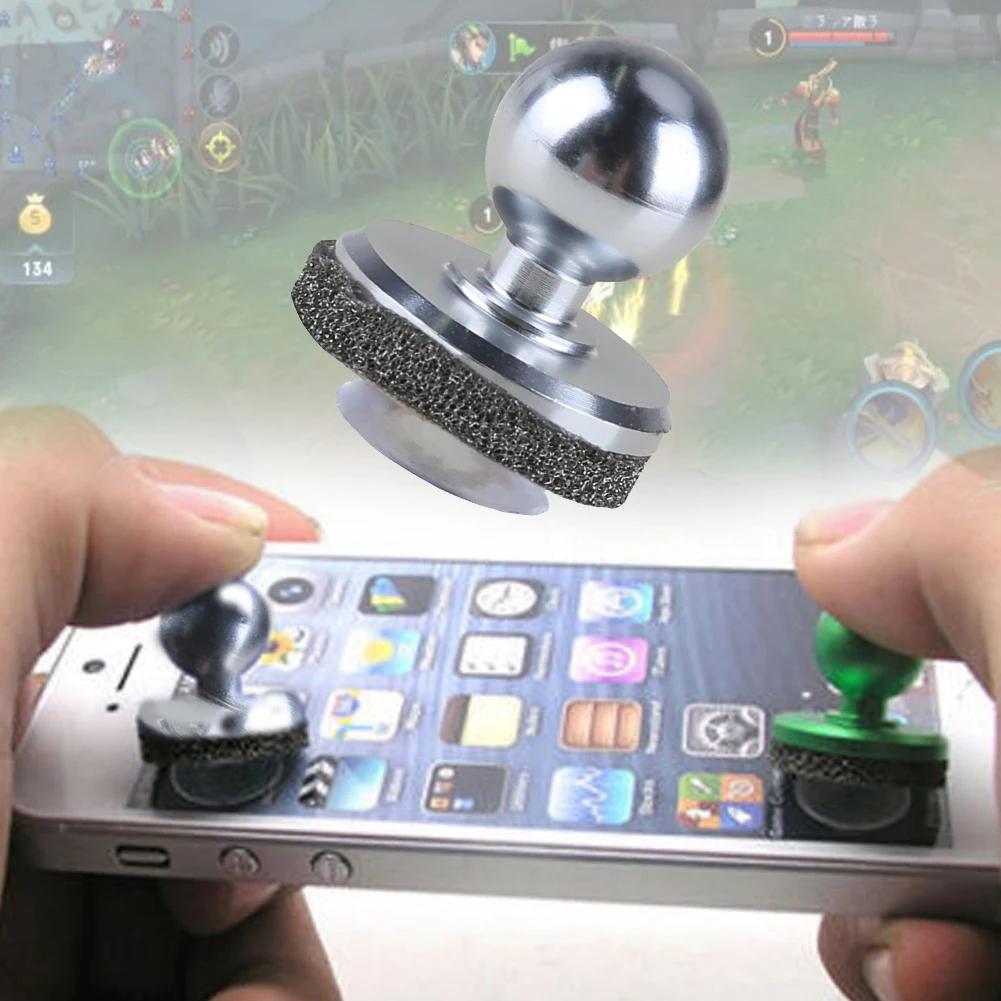 Мини игровой джойстик Джойстик сенсорный экран серебристый мобильный Джойстик контроллер для iPhone iPad Android телефон