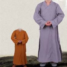 Высококачественная форма для боевых искусств буддистов одеяние буддистского монаха халат для медитации кунг-фу куртка боевого искусства ушу дзен медитирующая одежда