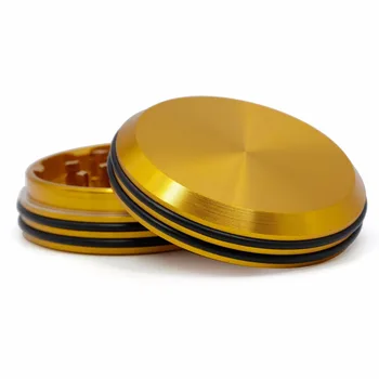 

GOLD SILVER BLUE RED NEW STYLE 2LAYERS ALUMINUM HERB SOMKER GRINDER 4430