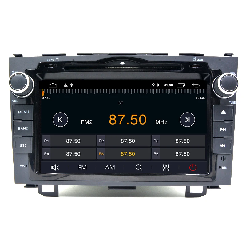 Flash Deal Android 9.0 2G RAM 16G Flash Quad Core 1.6G*4 2Din Car DVD For CRV 2006-2011 Radio Video GPS  Support DVR OBD2 WiFi Free  Map 4