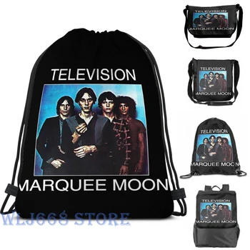 

Funny graphic print shoulder Bags women Television Marquee Moon Single shoulder backpack travel for men Gym Bag