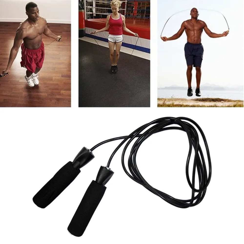 Wire Skipping Adjustable Jump Rope Speed Fitness Sport Gym Aerobic Exercise NEW 