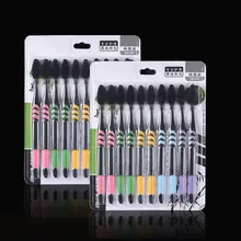 10 шт./упак. Двойной Ультра мягкий бамбук древесный уголь нано зубная щетка черная зубная щетка зубная Личная забота зубная щетка черная