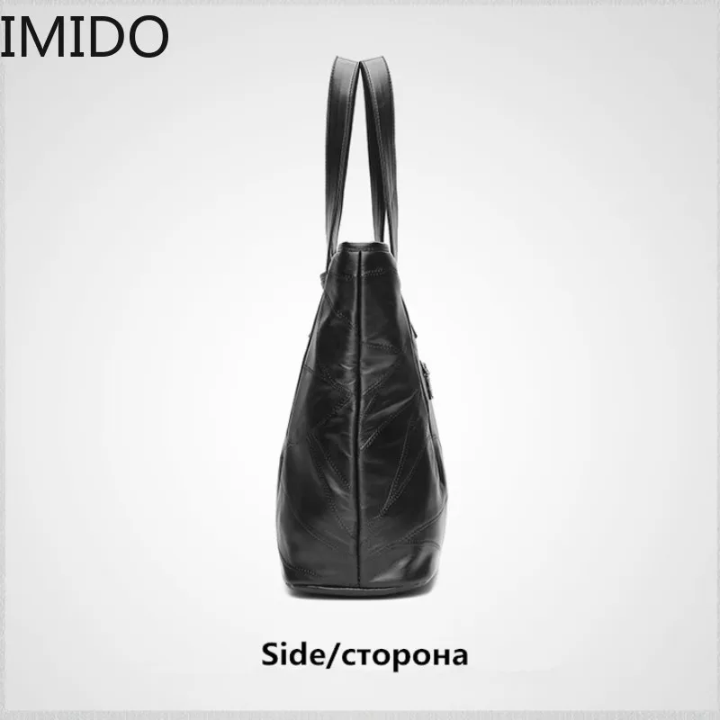 IMIDO сумка из овечьей кожи для женщин шоппер роскошная дизайнерская