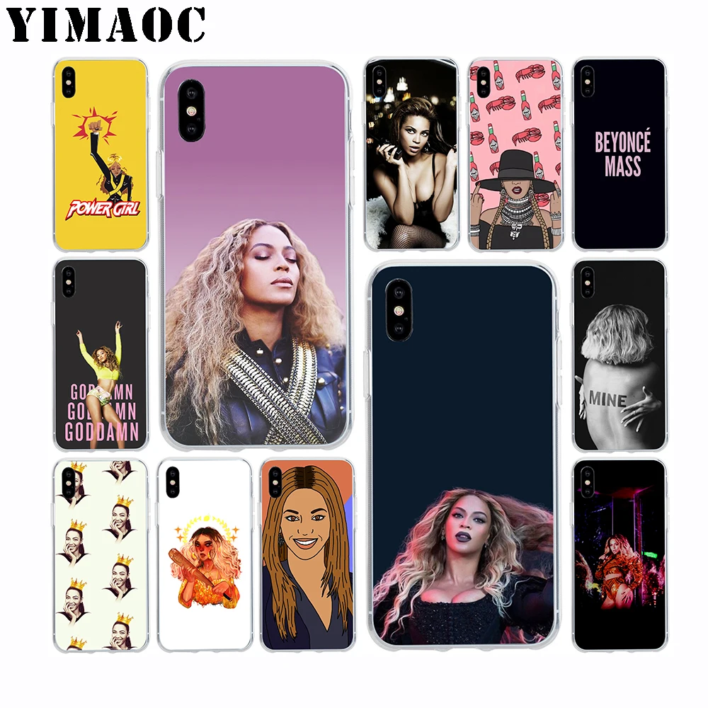 

YIMAOC Beyonce Soft Silicone Case for Apple Iphone 11 Pro Xr Xs Max X 10 8 Plus 7 6S 6 Plus SE 5S 5 7Plus 8Plus
