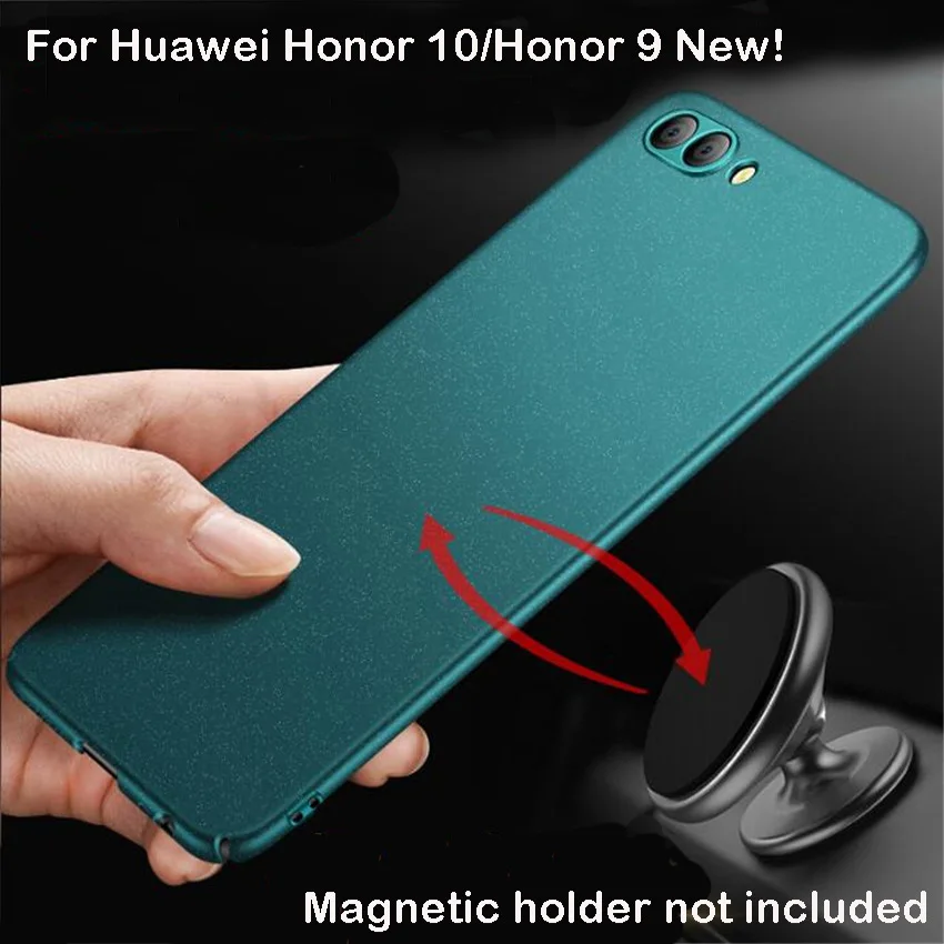 

Magnetic Car Holder Case For Huawei Honor 9 Honor 10 Hard Frosted Magnet Case For Huawei Honor 10 Honor9 Bulit-in Metal Plate