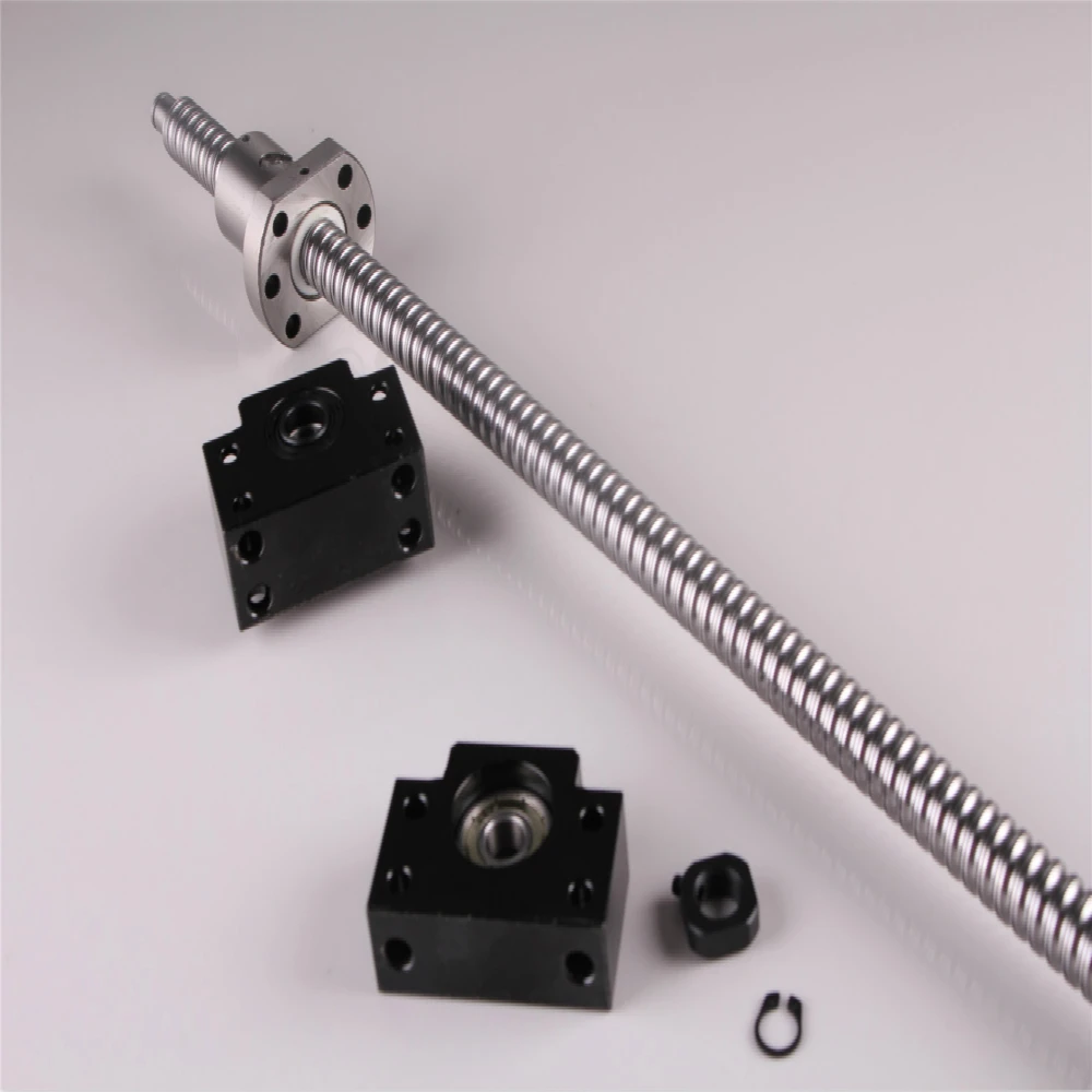 

Ball Screw SFU1605-750 End machine with BK12/BF12 End Support Bearing Mounts 1 Set