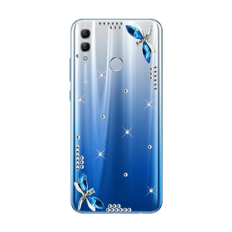 Роскошный чехол со стразами и кристаллами для Huawei honor 8C 8X 8A 10 lite 9 7C 7A pro 6C V20 V10 View