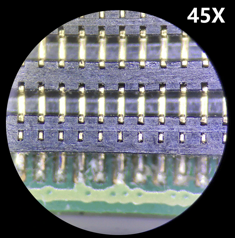 Непрерывное Масштабирование 7X-45X Тринокулярный стереомикроскоп набор Многофункциональный алюминиевый сплав подставка коврик стойка для верстака+ 144 светодиодный свет