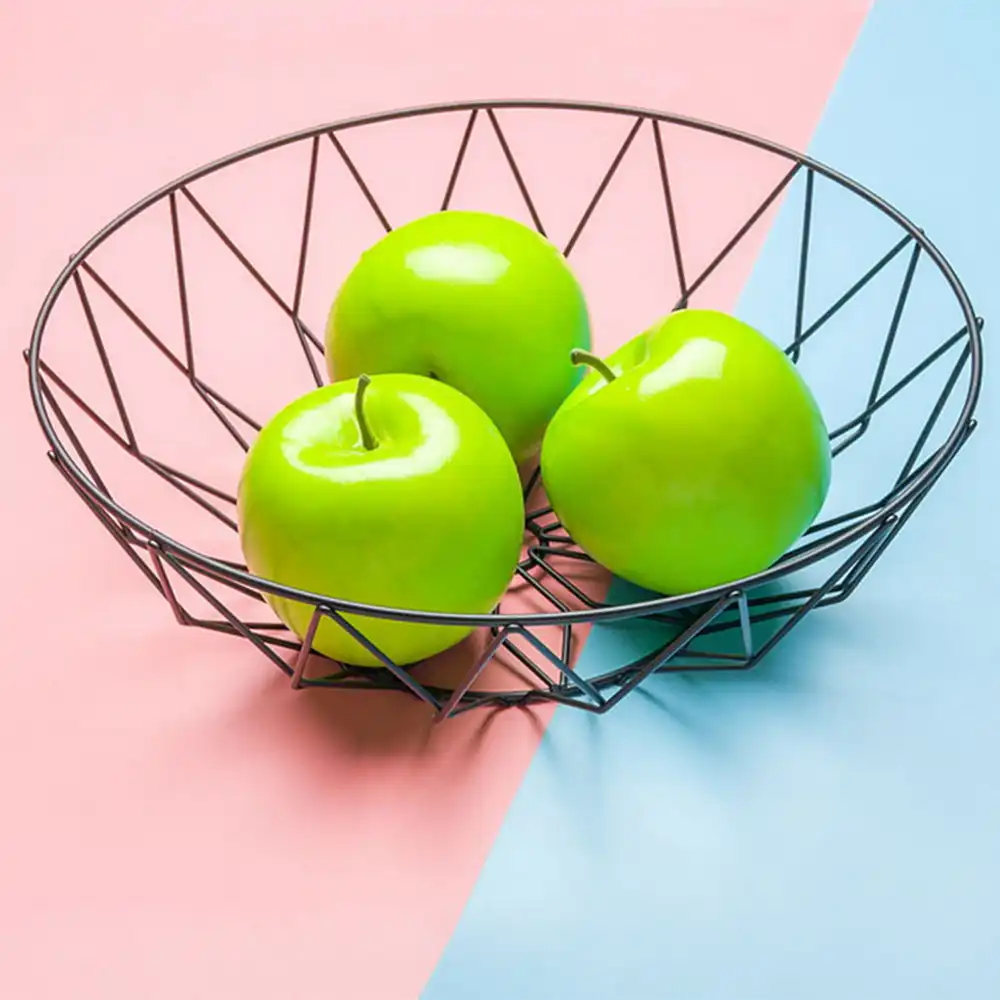 European Metal Fruit Storage Basket Bowl Iron Wire Stand Snacks Candy Desktop Holder Kitchen Home Decoration European Metal Fruit Storage Basket Bowl Iron Wire Stand Snacks Candy Desktop Holder Kitchen Home Decoration