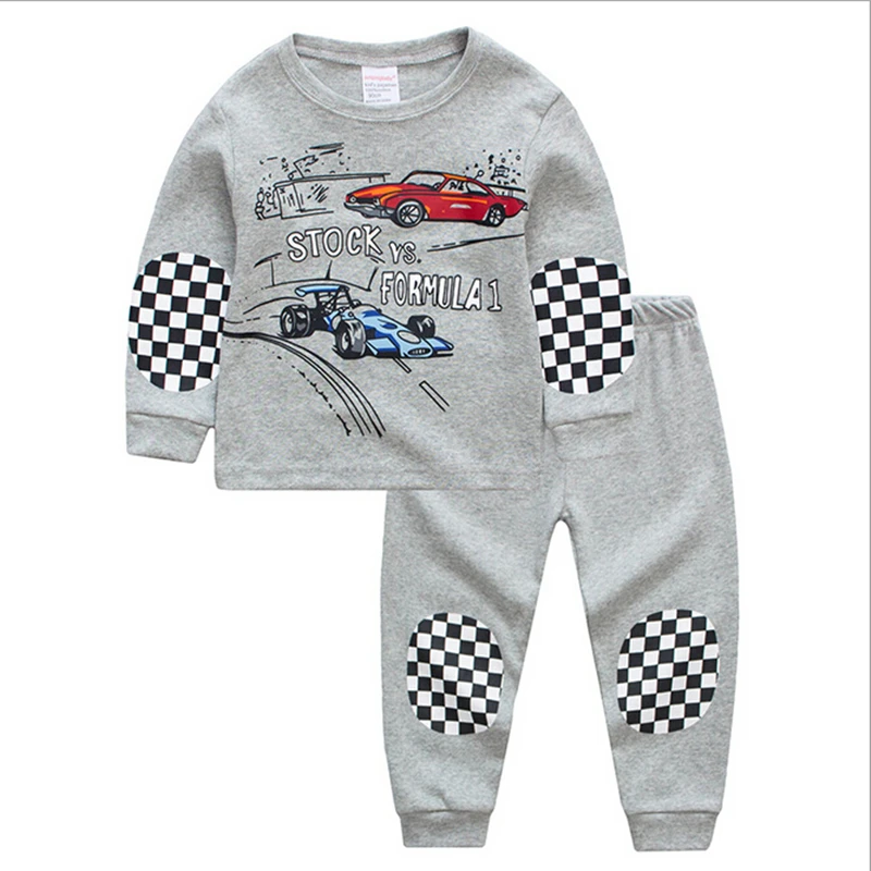 New 2017 Brand Quality 100 Cotton Baby Boys Clothes Sets 2pcs Children