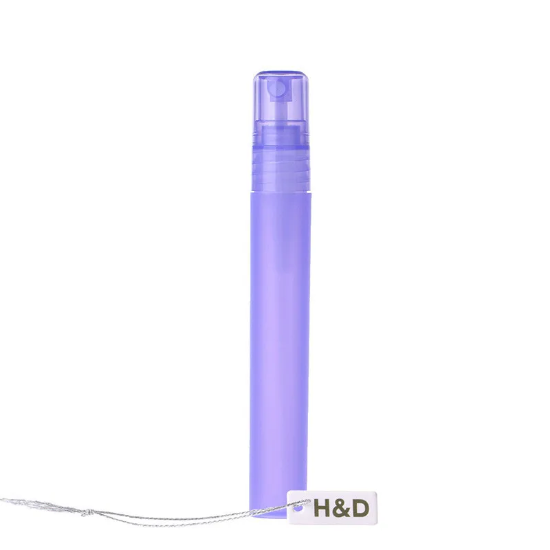 10PCSlot  Lilac 10ml Plastic Perfume Atomizer l Women Empty Spray Bottle Travel Portable Makeup Refillable Atomizers Containers