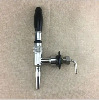 

Stainless Steel Draft Beer Dispensing Nitrogen Nitro Tap , Stout Beer Faucet,coffee tap with Black Handle