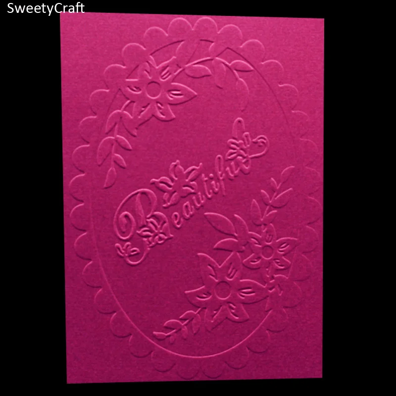 Mirror Lace Frame Embossing Folder