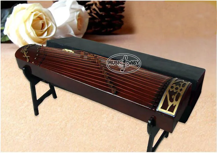 

Mini Handmade Model Classical Gu Zheng Doll Ornament Instrument Birthday Gift