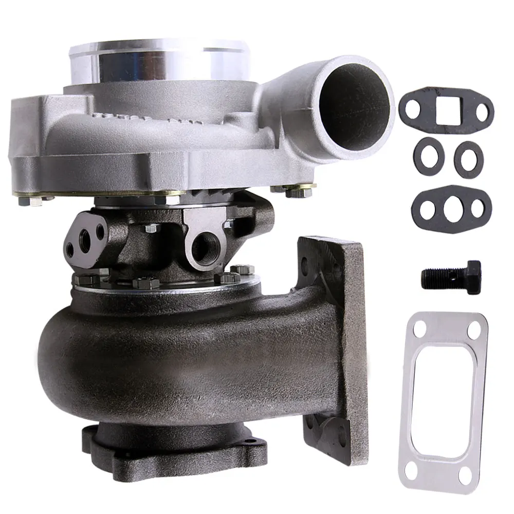 US $127.50 Gt3076r Gt30 Gt3037 Turbocharger 500hp T3 Turbo External Wastegate For Skyline 4Bolt Flange Turbocharger 82 AR 60 Compressor