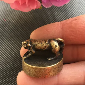 

Antique miscellaneous seal copper seal cheetah free shipping