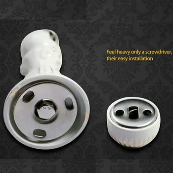 

High quality ivory white zinc alloy door stops ,heavy duty magnetic intensity antique door stopper DS08