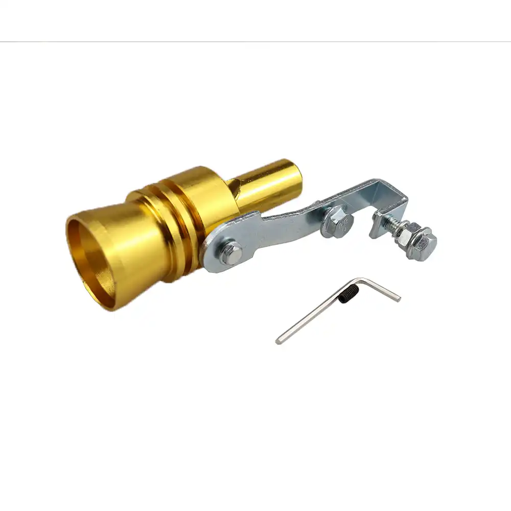 Candybarbar Universal Turbo Sound Whistle Exhaust Pipe Tailpipe Fake Blow-off Valve Simulator Aluminum Car Accessories