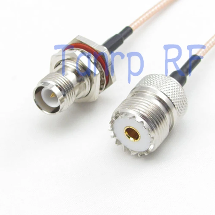 

20inch UHF female jack to RP TNC female jack RF adapter connector 50CM Pigtail coaxial jumper cable RG316 extension cord
