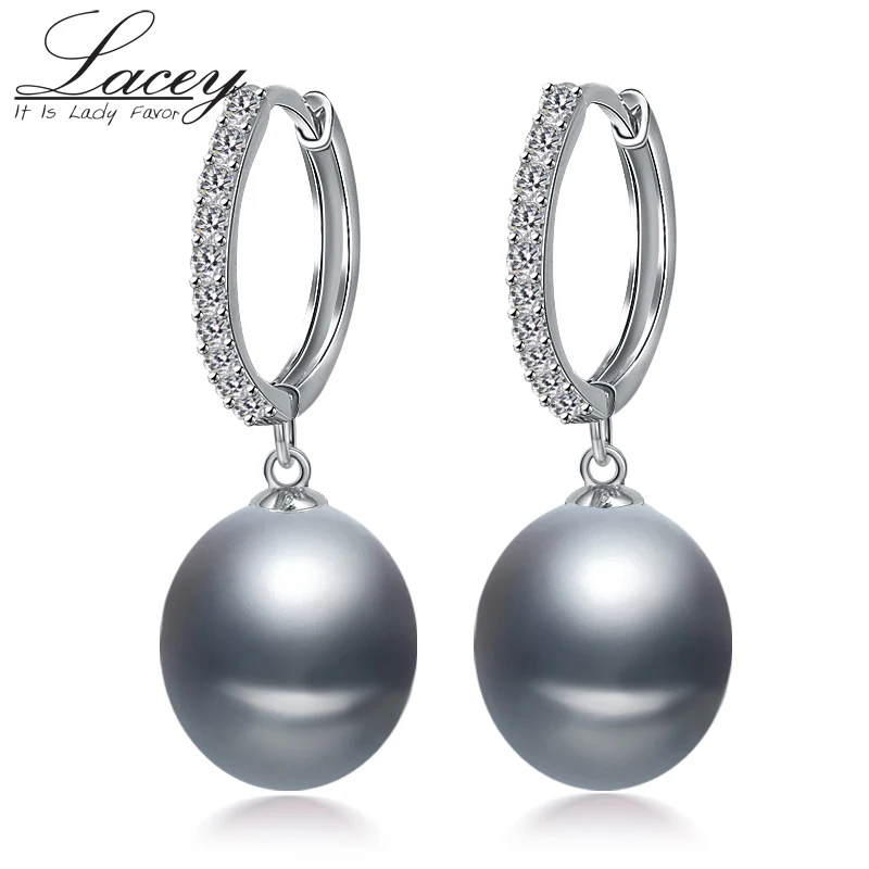 Серьги кольца женские из серебра 925 пробы с пресноводным жемчугом|hoop earrings|earrings