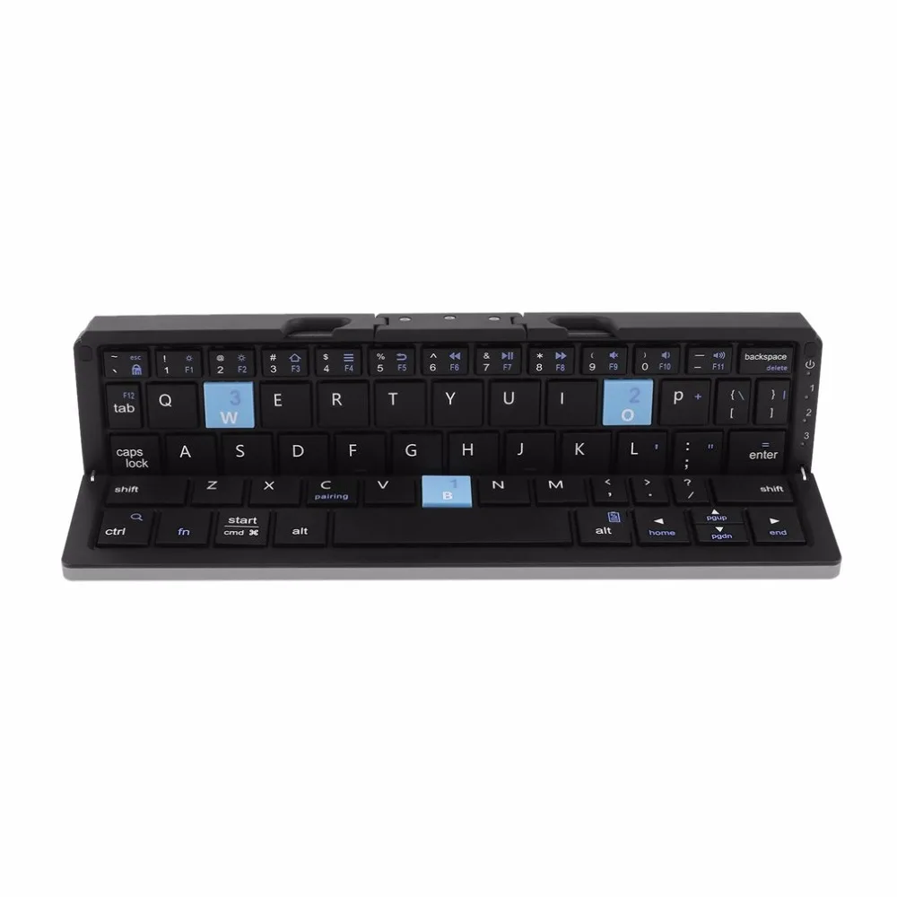 

New Bluetooth Keyboard Travel Portable Folding Metal Keyboard For IOS/Android Mobile Phone Windows Tablet Universal