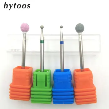 

HYTOOS 4Pcs Spherical Nail Drill Bit 3/32" Rotary Burr Cuticle Clean Mill Manicure Pedicure Tools Nail Drill Accessories