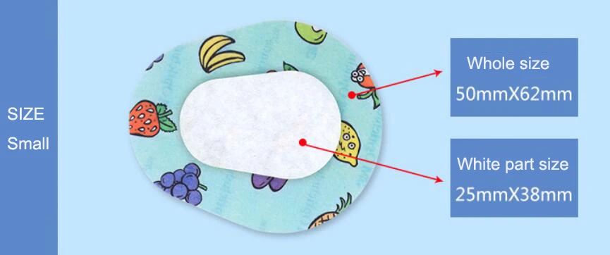 10 шт. Детские патчи для глаз Amblyopia коррекция Amblyopia тренировка Цвета Тени для век мягкие дышащие клейкие повязки D30