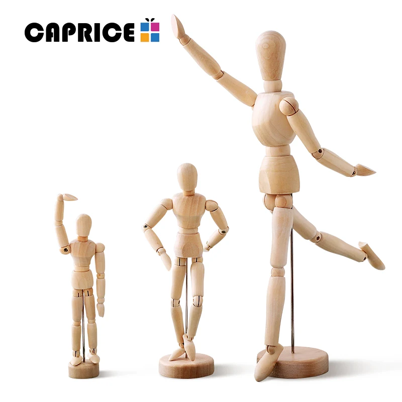 

Wood Human Model Figure Handmade Palm Creative Doll Kid Decoracion Hogar Ornaments Desktop Crafts Home Decoration GJXL