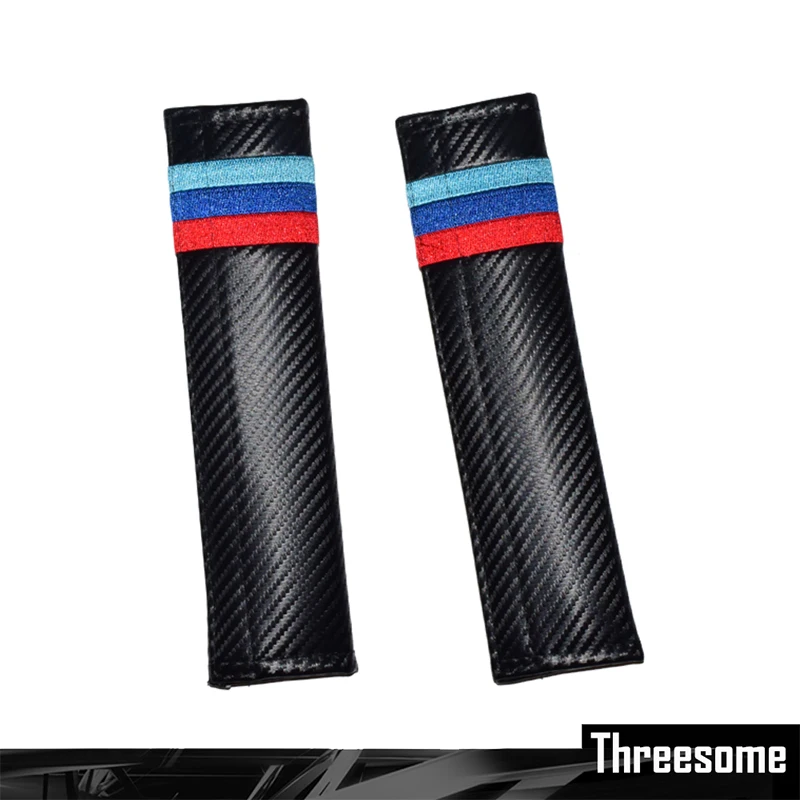 SRXTZM Leather Car Seat Belts Pillow Shoulder Protection Car-styling For BMW E46 E60 E90 Benz Mercedes W204 Audi Volkswagen | Автомобили и
