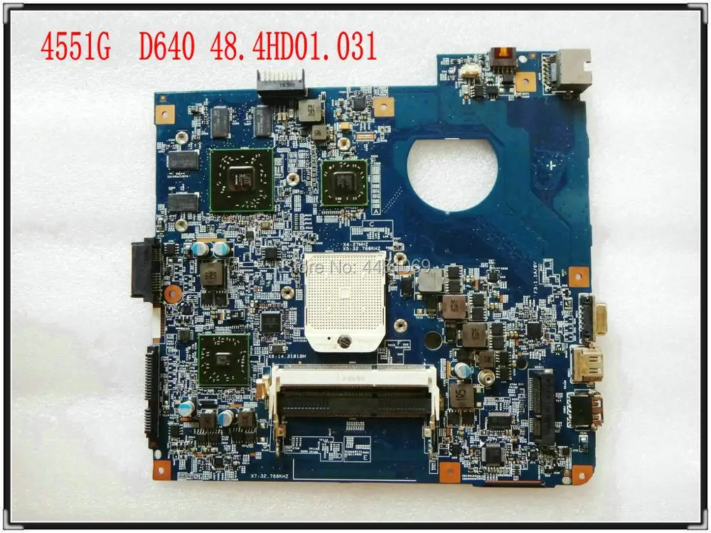 Материнская плата для ноутбуков Acer 4451 4451G 48.4HD01.031 Мб. PV301.001 DDR3 09919-3 JE40-DN МБ